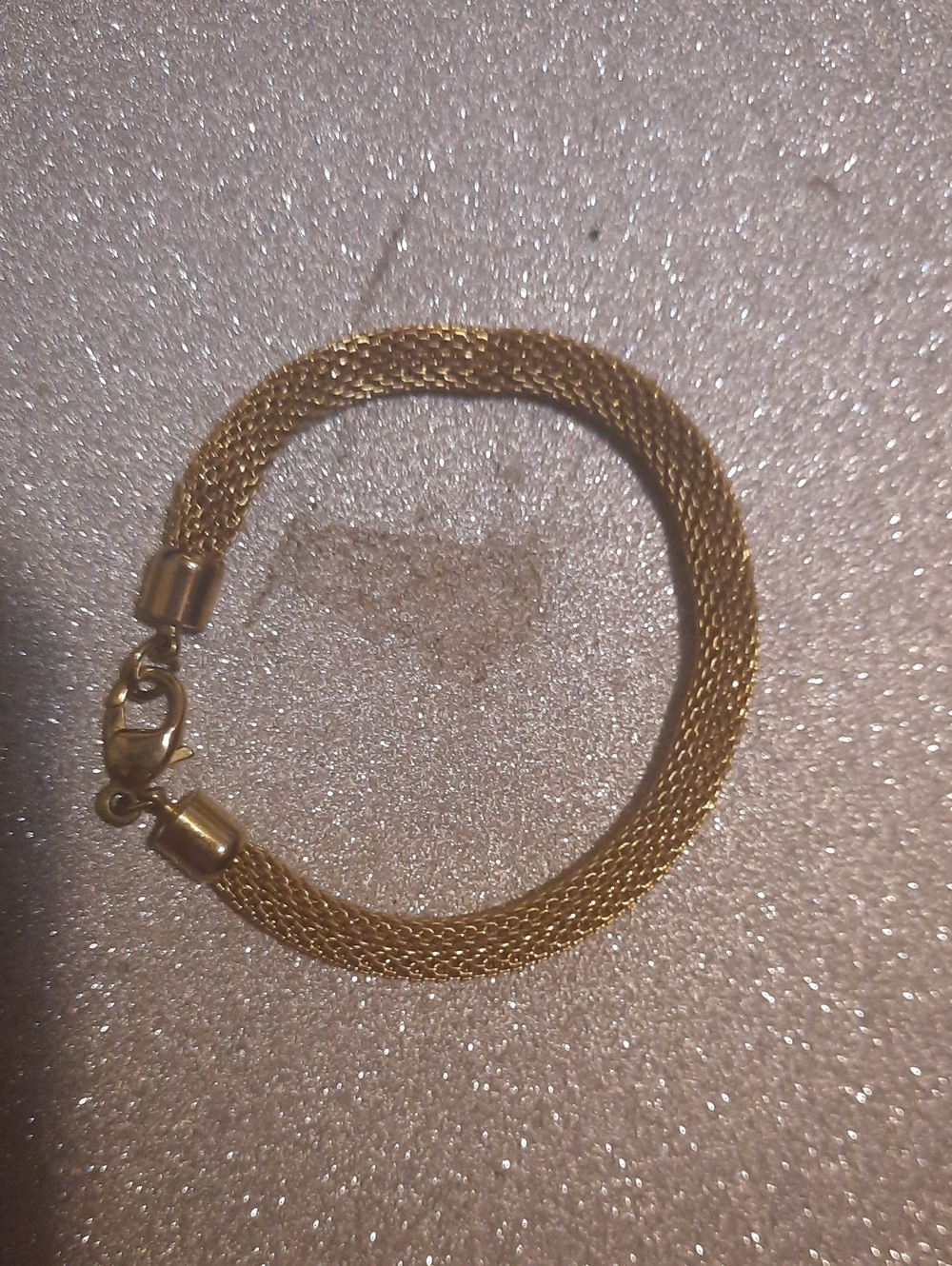 Gold Mesh Chain Bracelet - Elegant Women’s Jewelry